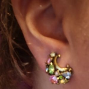 Holy craft vintage pastel clip-on earrings